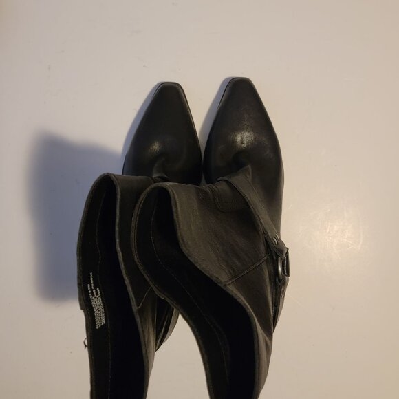 NEW Steve Madden Alessio Western Boots Womens 9.5 Bad Girl Biker Black Country - Picture 2 of 10